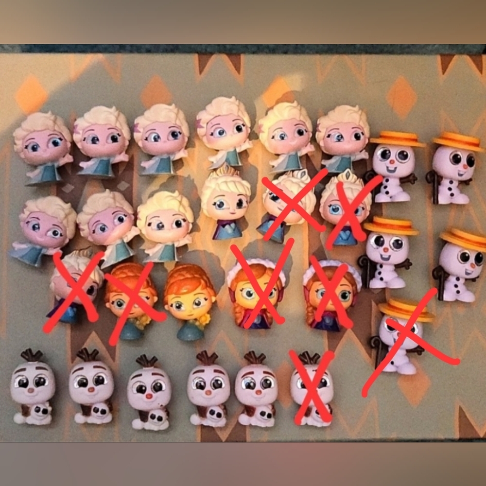 Disney doorables-Frozen, Anna, Elsa, Olaf